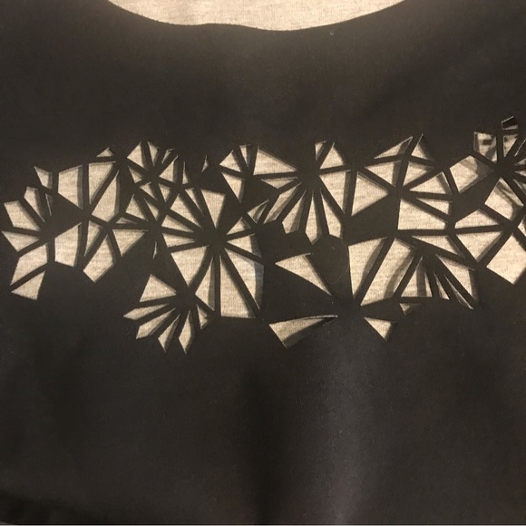 Cop.Copine Black Cropped Top - Size 36 - Picture 3 of 5